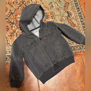 Levi’s toddler lightweight soft denim hooded jacket